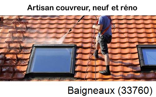 Anti-mousse sur toiture Baigneaux-33760