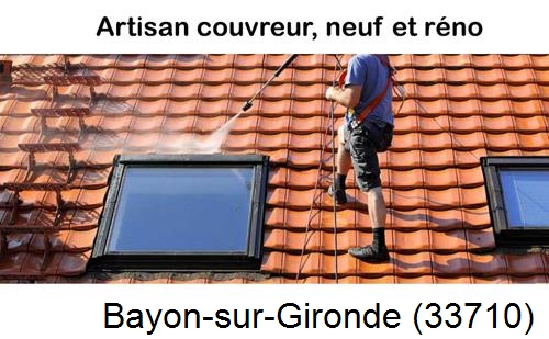 Anti-mousse sur toiture Bayon-sur-Gironde-33710
