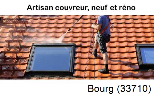 Anti-mousse sur toiture Bourg-33710