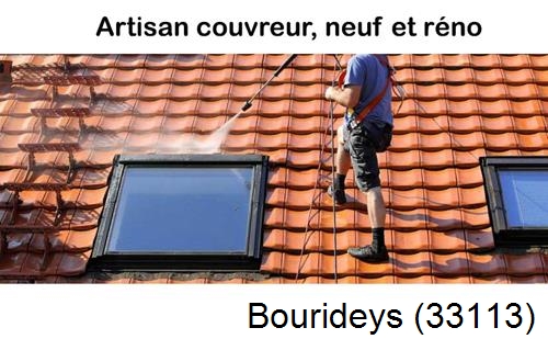 Anti-mousse sur toiture Bourideys-33113