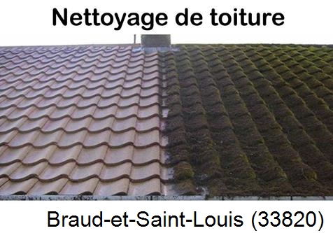 Travaux démoussage toiture Braud-et-Saint-Louis-33820