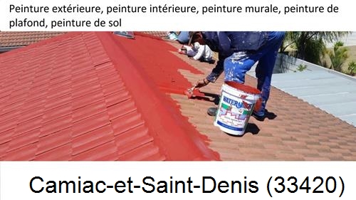 Peinture exterieur Camiac-et-Saint-Denis-33420