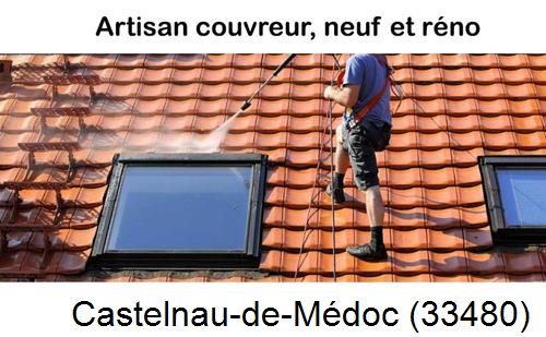 Anti-mousse sur toiture Castelnau-de-Médoc-33480
