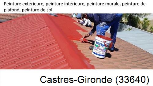 Peinture exterieur Castres-Gironde-33640