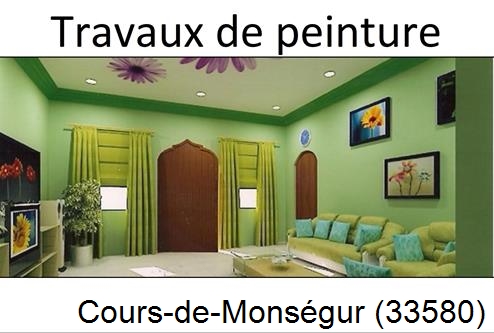 Travaux peintureCours-de-Monségur-33580