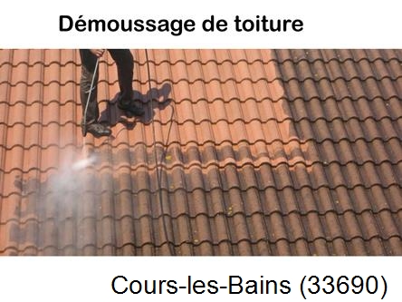 Rénovation démoussage et nettoyage en gironde Cours-les-Bains-33690