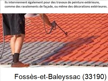 Rénovation peintre exterieur Fossès-et-Baleyssac-33190