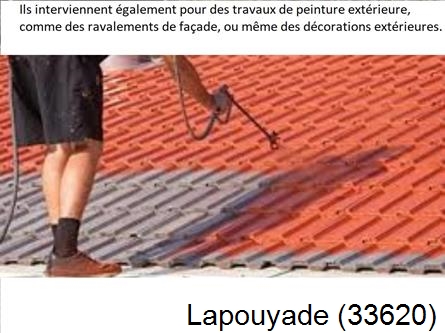 Rénovation peintre exterieur Lapouyade-33620