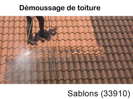 Rénovation démoussage et nettoyage en gironde Sablons-33910