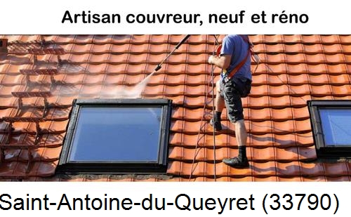 Anti-mousse sur toiture Saint-Antoine-du-Queyret-33790