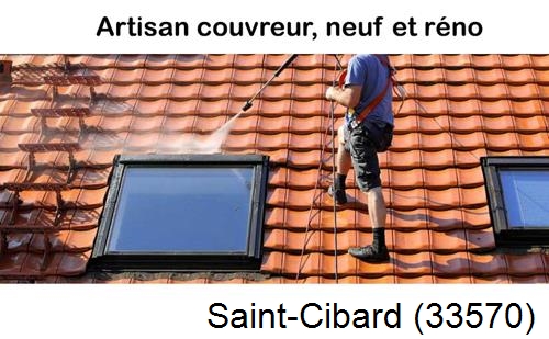 Anti-mousse sur toiture Saint-Cibard-33570