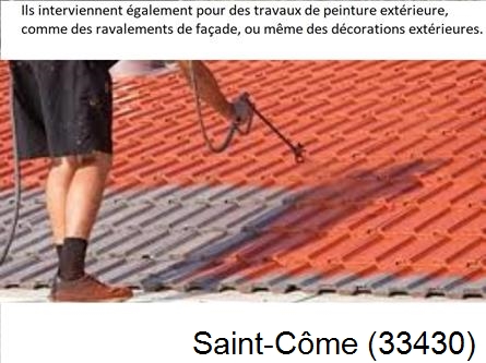 Rénovation peintre exterieur Saint-Côme-33430