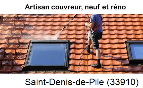 Anti-mousse sur toiture Saint-Denis-de-Pile-33910