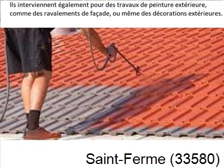 Rénovation peintre exterieur Saint-Ferme-33580