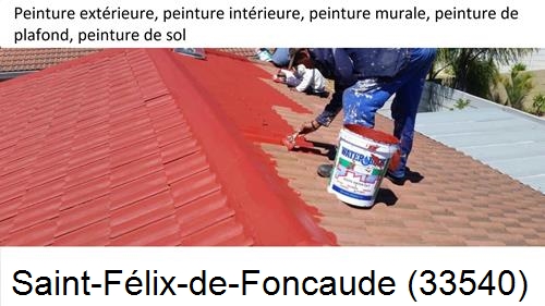 Peinture exterieur Saint-Félix-de-Foncaude-33540