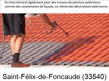 Rénovation peintre exterieur Saint-Félix-de-Foncaude-33540