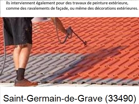 Rénovation peintre exterieur Saint-Germain-de-Grave-33490