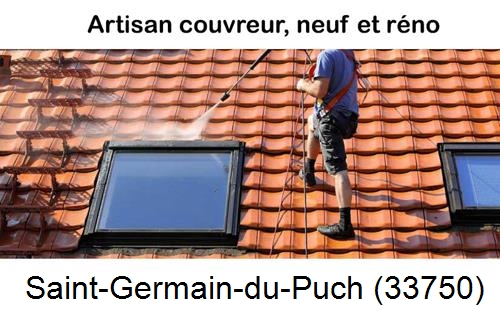 Anti-mousse sur toiture Saint-Germain-du-Puch-33750