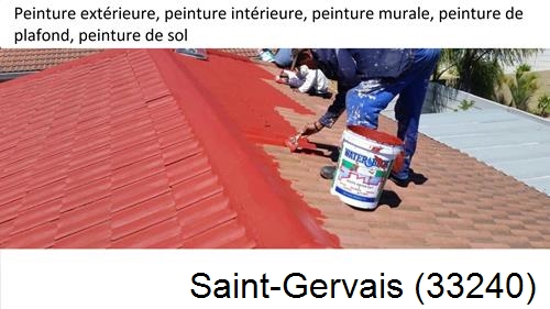 Peinture exterieur Saint-Gervais-33240