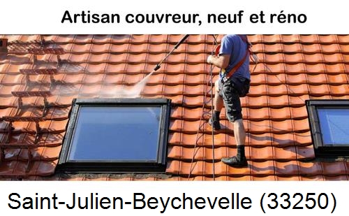 Anti-mousse sur toiture Saint-Julien-Beychevelle-33250
