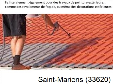 Rénovation peintre exterieur Saint-Mariens-33620
