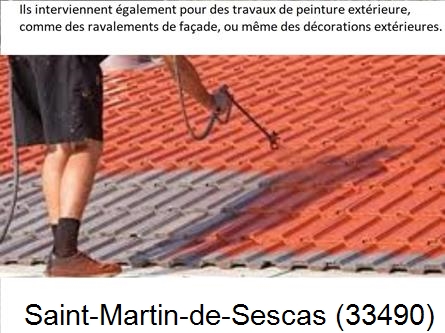 Rénovation peintre exterieur Saint-Martin-de-Sescas-33490