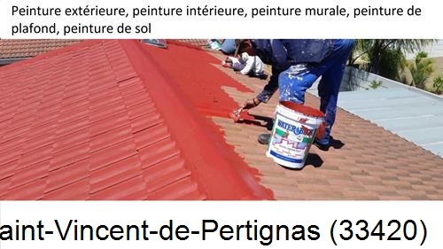 Peinture exterieur Saint-Vincent-de-Pertignas-33420