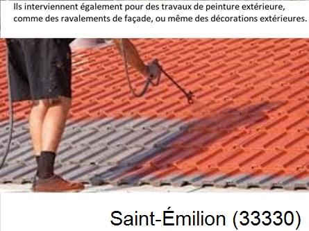 Rénovation peintre exterieur Saint-Émilion-33330