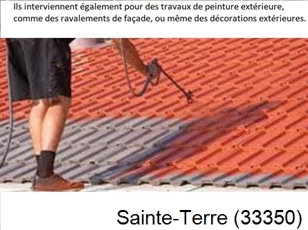 Rénovation peintre exterieur Sainte-Terre-33350